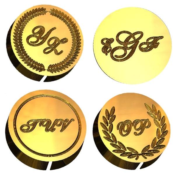 Shelly Allegro Monogram Wax Seal Stamp- Made in USA- LetterSeals.com