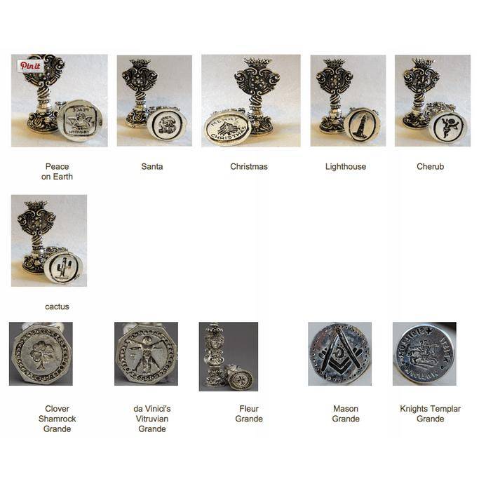 Silver Plated Italian Designs Wax Seal Stamp-LetterSeals.com