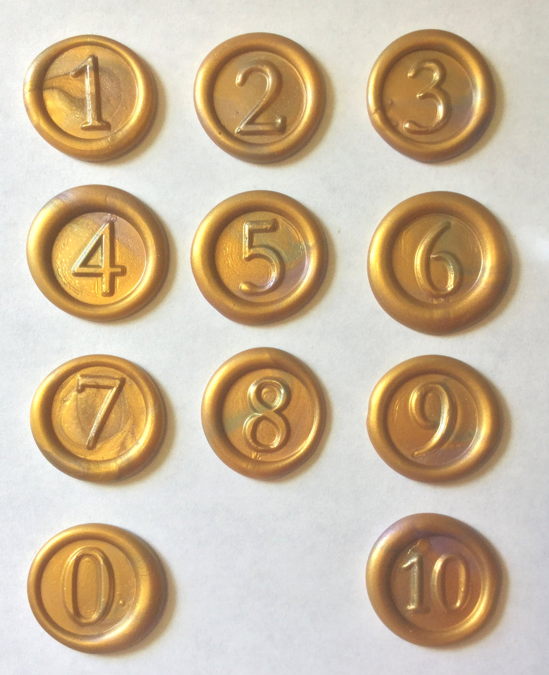 Single Numbered Wax Seal Stamps- Made in USA- LetterSeals.com