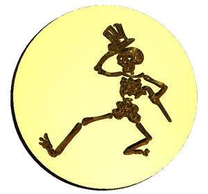 Skeleton Dancing Wax Seal Stamp- Made in USA- LetterSeals.com