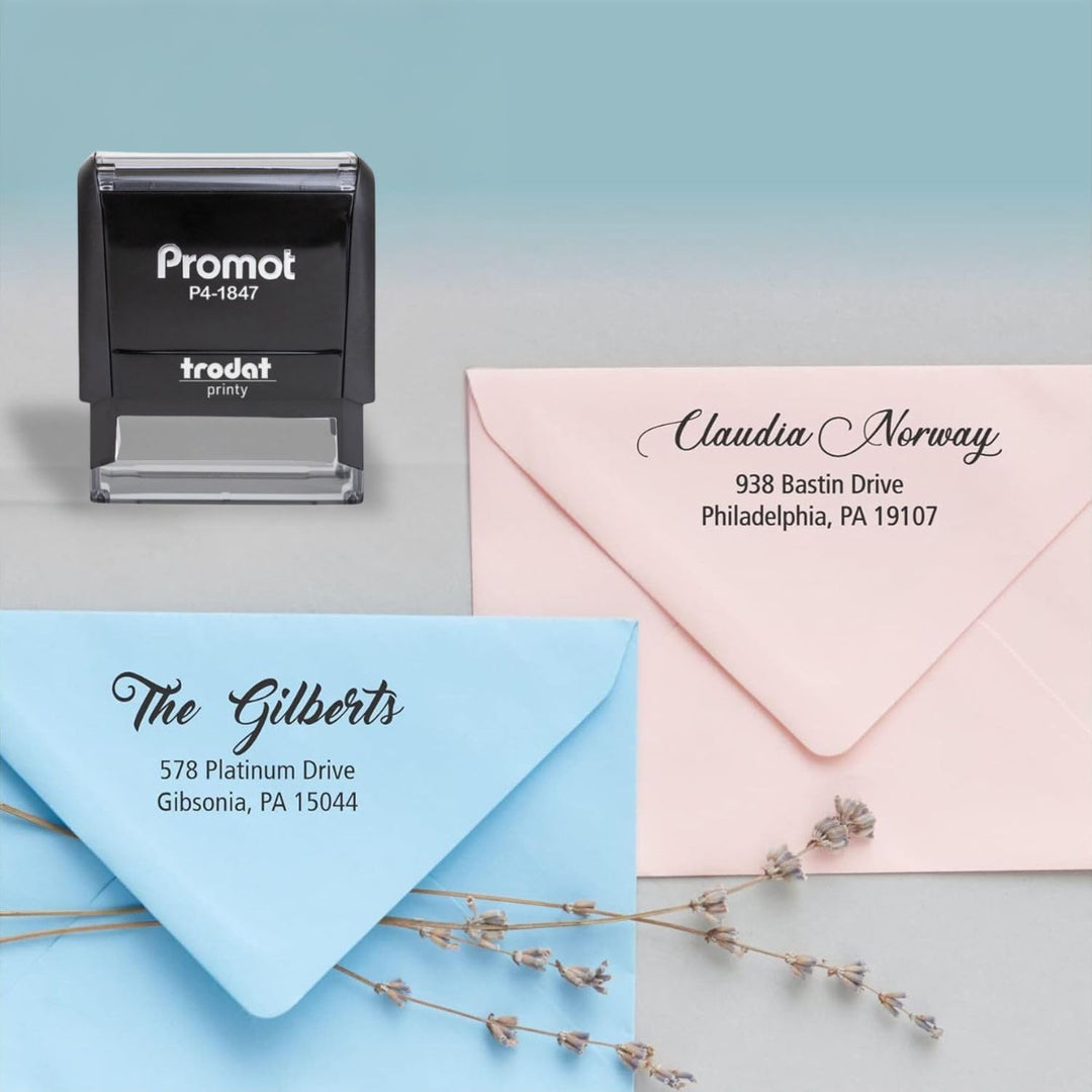 Small Self Inking Address Stamp-LetterSeals.com