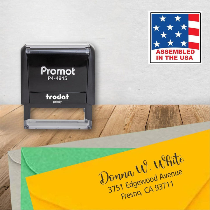 Small Self Inking Address Stamp-LetterSeals.com