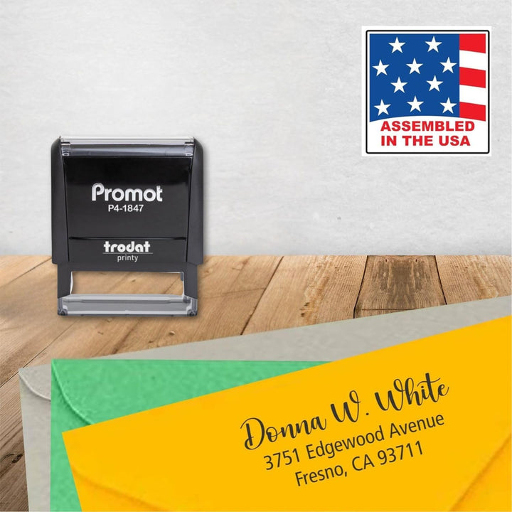 Small Self Inking Address Stamp-LetterSeals.com