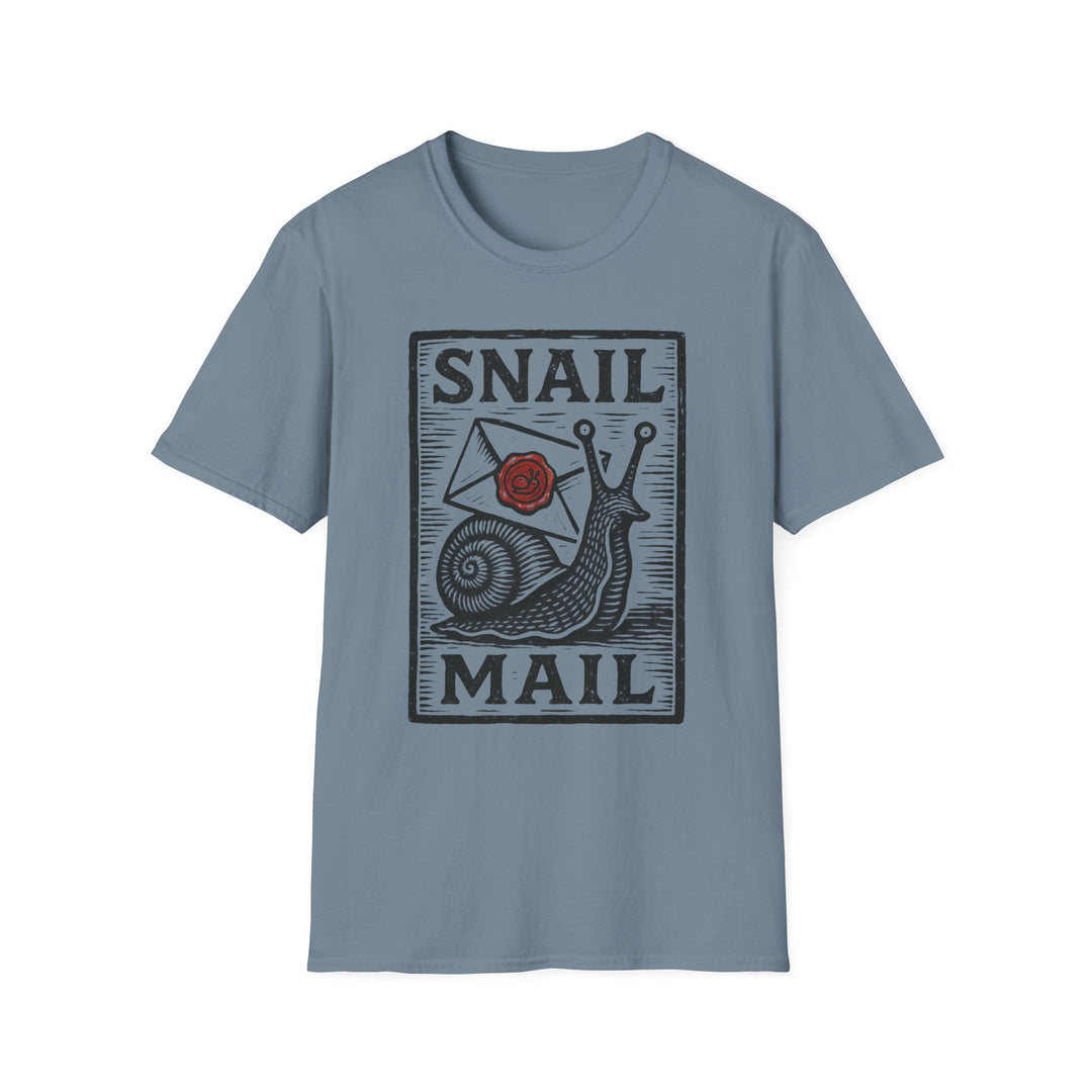 Snail Mail T-Shirt | Cute Graphic Tee for Mail Lovers | Perfect Gift for Friends, Birthdays, or Any Occasion-LetterSeals.com