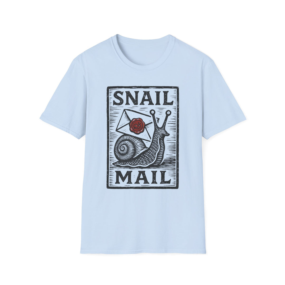 Snail Mail T-Shirt | Cute Graphic Tee for Mail Lovers | Perfect Gift for Friends, Birthdays, or Any Occasion-LetterSeals.com