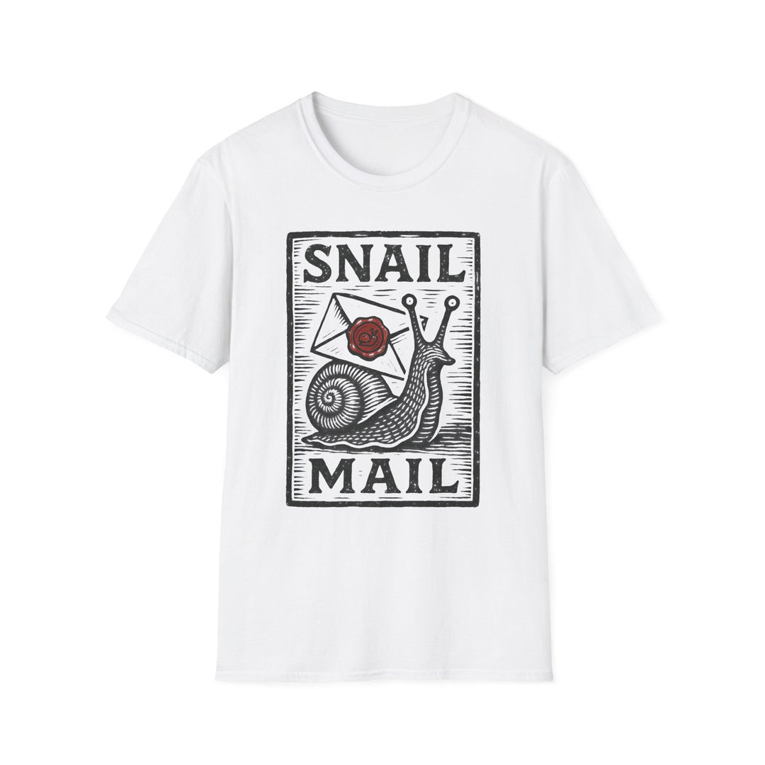 Snail Mail T-Shirt | Cute Graphic Tee for Mail Lovers | Perfect Gift for Friends, Birthdays, or Any Occasion-LetterSeals.com