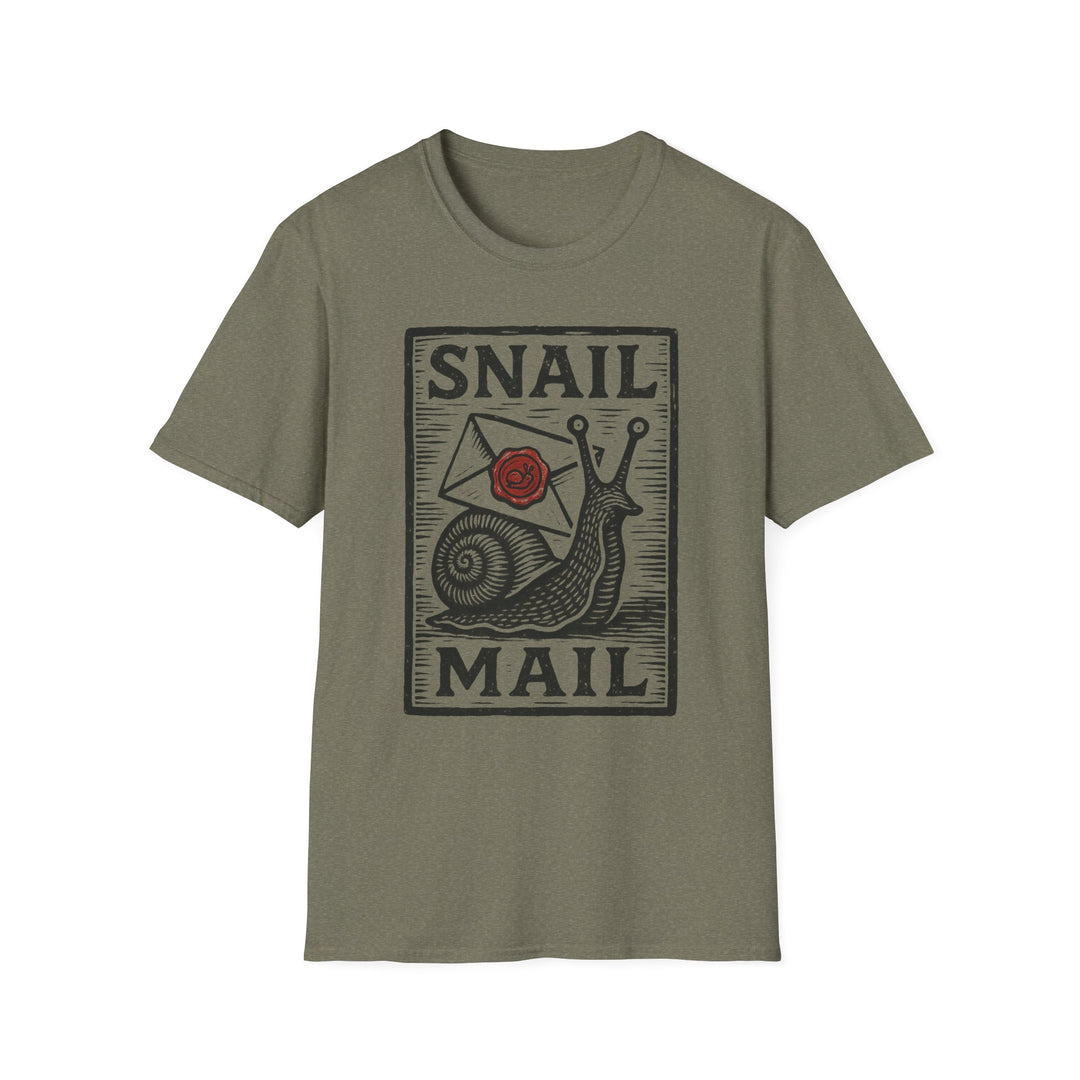 Snail Mail T-Shirt | Cute Graphic Tee for Mail Lovers | Perfect Gift for Friends, Birthdays, or Any Occasion-LetterSeals.com