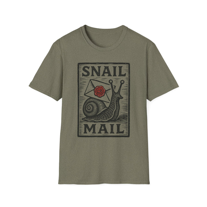 Snail Mail T-Shirt | Cute Graphic Tee for Mail Lovers | Perfect Gift for Friends, Birthdays, or Any Occasion-LetterSeals.com
