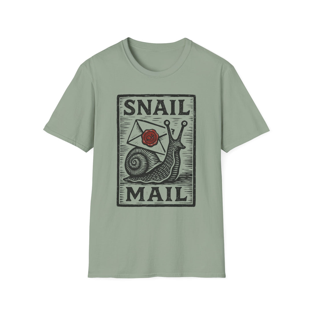 Snail Mail T-Shirt | Cute Graphic Tee for Mail Lovers | Perfect Gift for Friends, Birthdays, or Any Occasion-LetterSeals.com