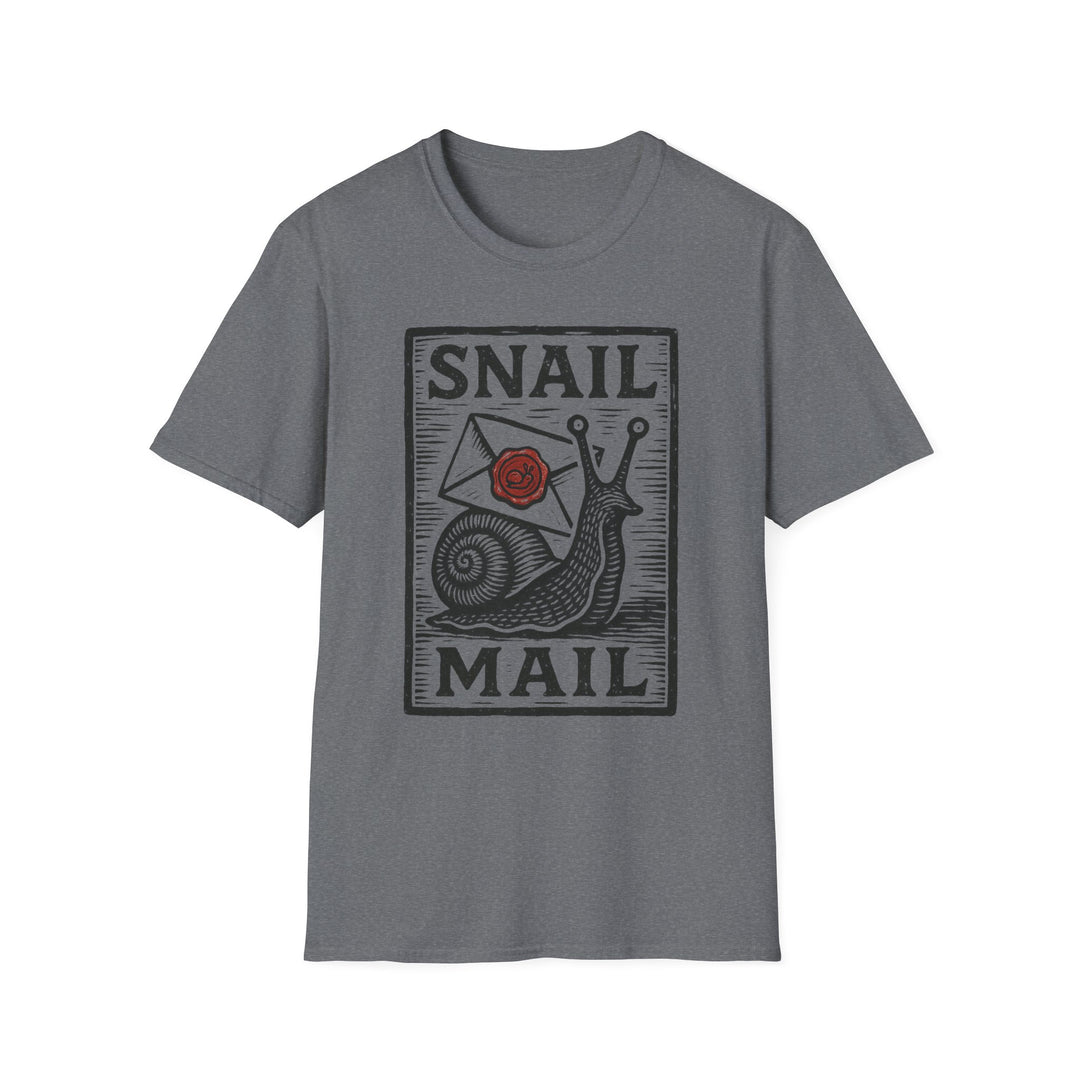 Snail Mail T-Shirt | Cute Graphic Tee for Mail Lovers | Perfect Gift for Friends, Birthdays, or Any Occasion-LetterSeals.com
