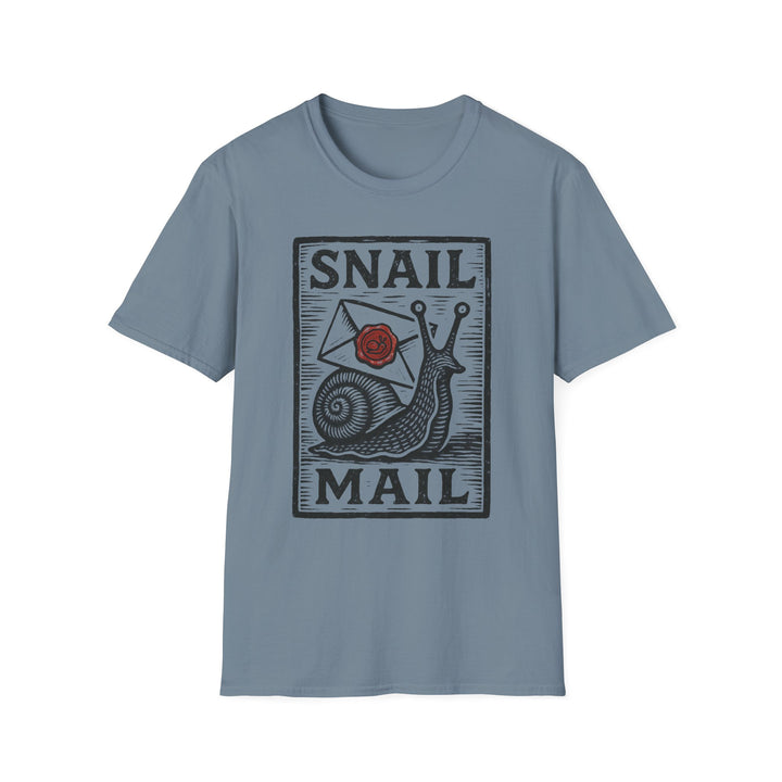 Snail Mail T-Shirt | Cute Graphic Tee for Mail Lovers | Perfect Gift for Friends, Birthdays, or Any Occasion-LetterSeals.com