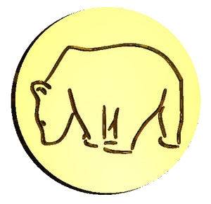 Sniffing Bear Wax Seal Stamp- Made in USA- LetterSeals.com