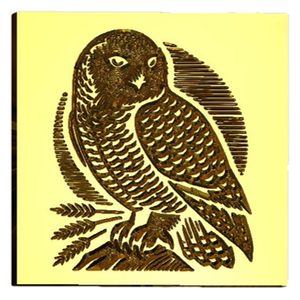 Snowy Owl Wax Seal Stamp, Woodcut Design- Made in USA- LetterSeals.com