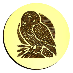 Snowy Owl Wax Seal Stamp, Woodcut Design- Made in USA- LetterSeals.com