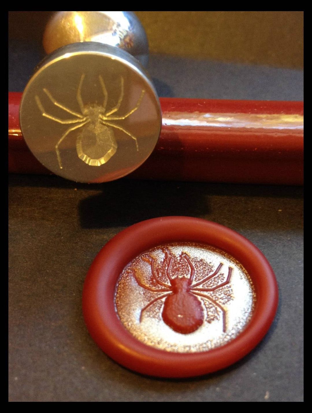 Spider Wax Seal Stamp- Made in USA- LetterSeals.com