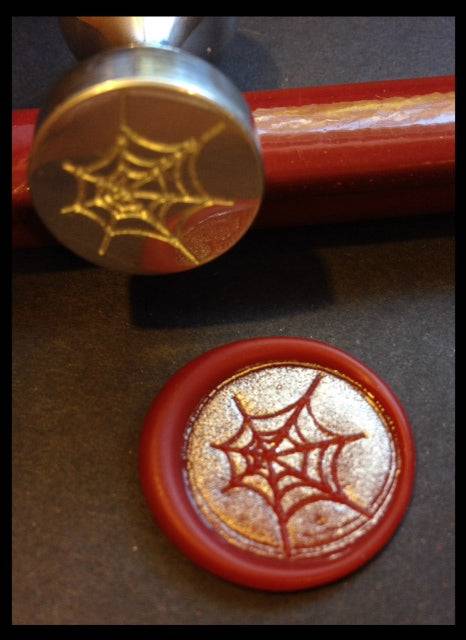 Spider Web Wax Seal Stamp- Made in USA- LetterSeals.com