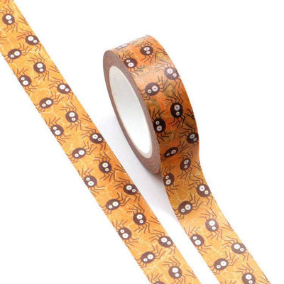 Spiders with Googly Eyes Washi Tape-LetterSeals.com