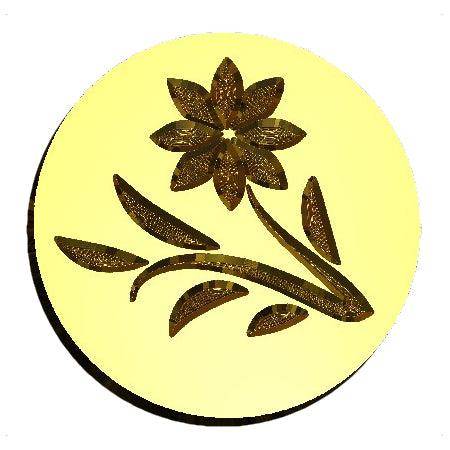 Spring Flower Wax Seal Stamp- Made in USA- LetterSeals.com