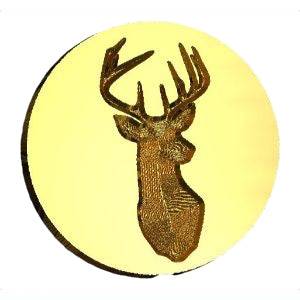 Stag Bust Wax Seal Stamp- Made in USA- LetterSeals.com