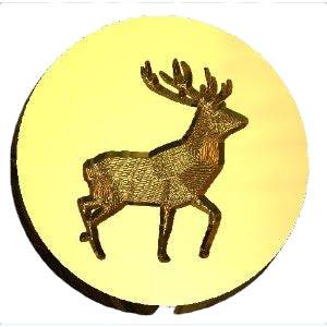 Stag Standing Wax Seal Stamp- Made in USA- LetterSeals.com