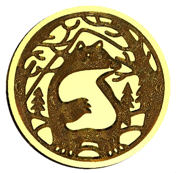 Standing Forest Bear Wax Seal Stamp- Made in USA- LetterSeals.com