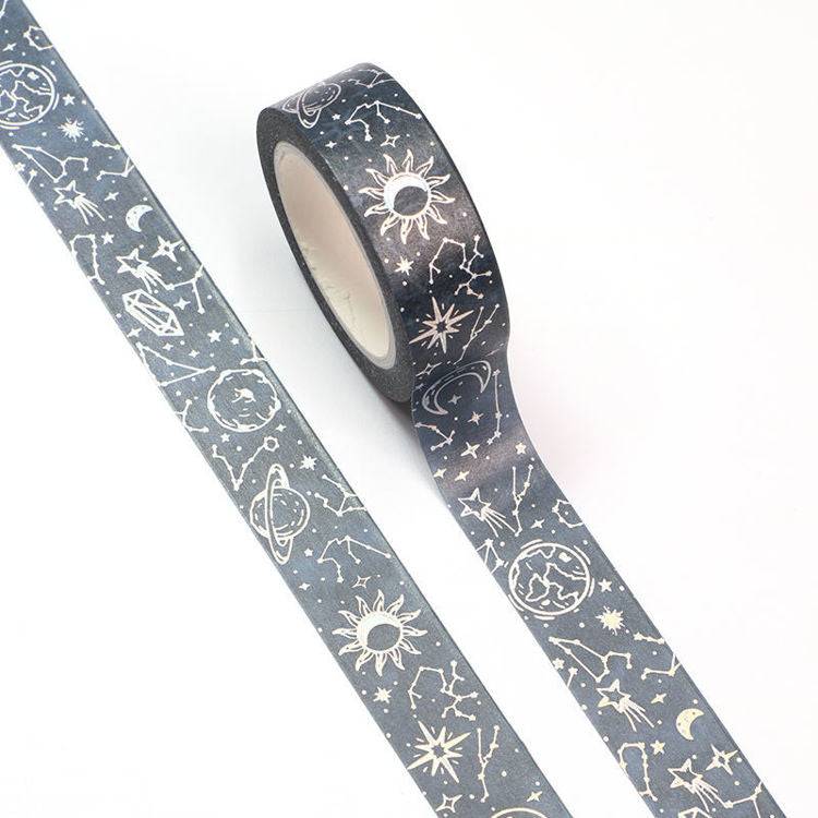 Starry Sky Holographic Foil Washi Tape-LetterSeals.com