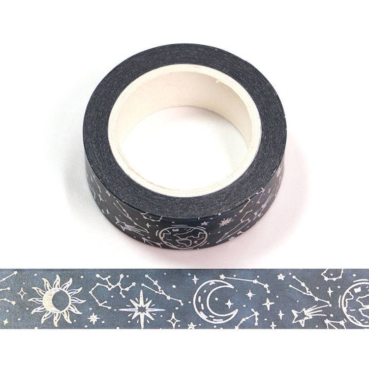 Starry Sky Holographic Foil Washi Tape-LetterSeals.com