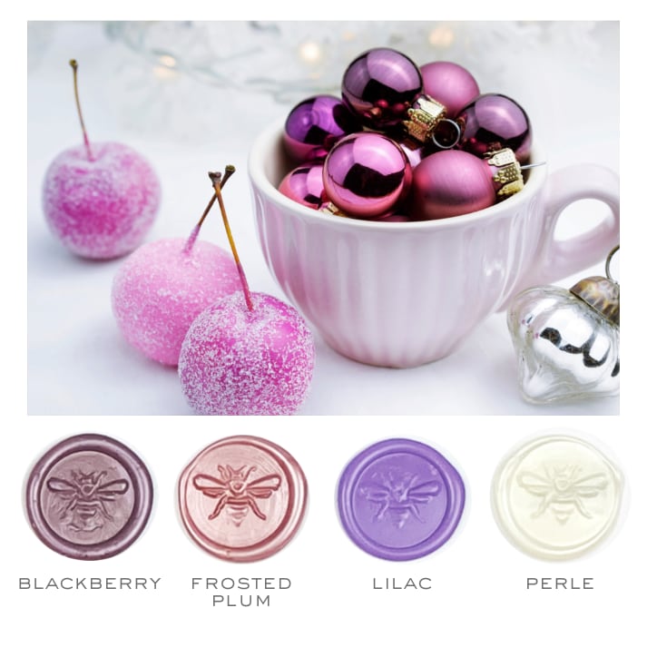 Sugar Plum Colorway Stamp & Sealing Wax Set- Made in USA- LetterSeals.com