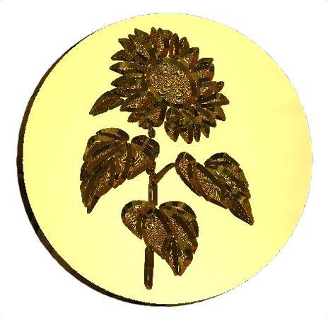 Sunflower Wax Seal Stamp- Made in USA- LetterSeals.com