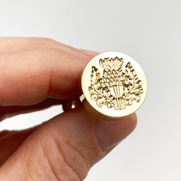 Thistle Wax Seal Stamp- Made in USA- LetterSeals.com