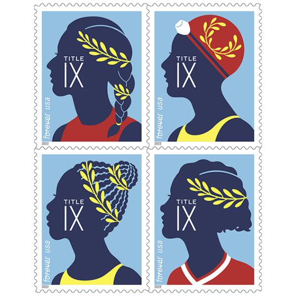 Title Nine Forever 1st Class Postage Stamps-LetterSeals.com
