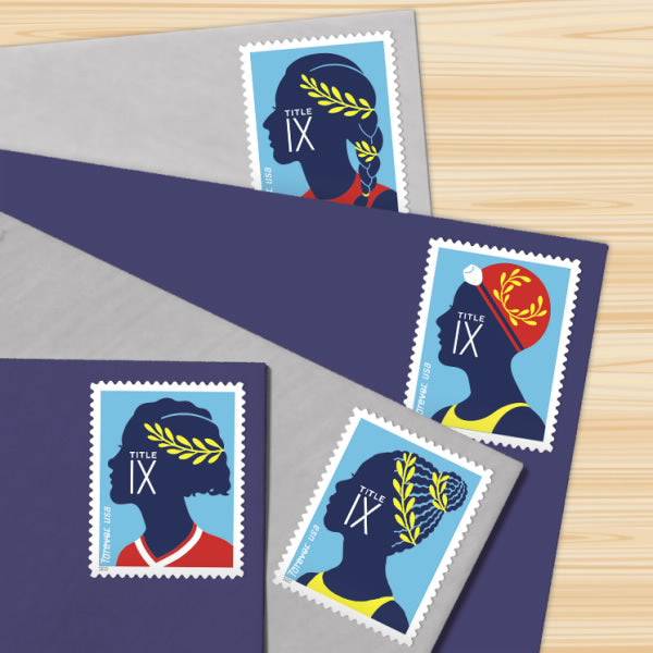 Title Nine Forever 1st Class Postage Stamps-LetterSeals.com