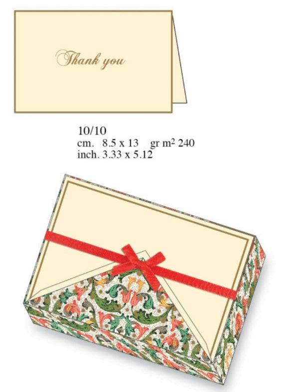 Traditional Florentine Note Cards | Rossi 1931 Italian Stationery-LetterSeals.com
