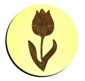 Tulip 3 Wax Seal Stamp- Made in USA- LetterSeals.com