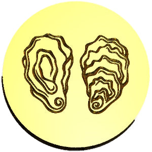 Two Oysters Wax Seal Stamp- Made in USA- LetterSeals.com