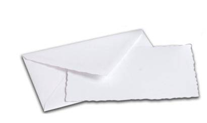 "Verge de France" Deckle-Edged Correspondence Sets includes 10 cards and 10 tissue-lined envelopes. One color per pack.