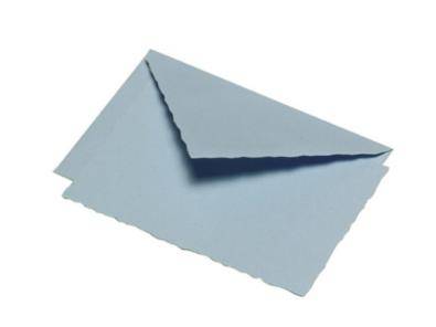 "Verge de France" Deckle-Edged Correspondence Sets includes 10 cards and 10 tissue-lined envelopes. One color per pack.