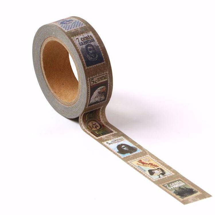 Vintage Postage Themed Washi Tape-LetterSeals.com