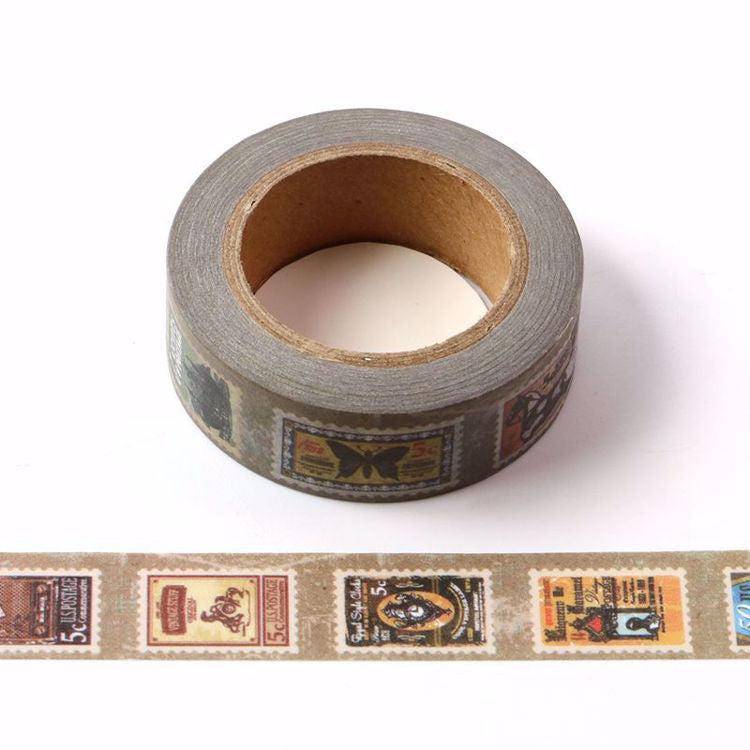 Vintage Postage Themed Washi Tape-LetterSeals.com