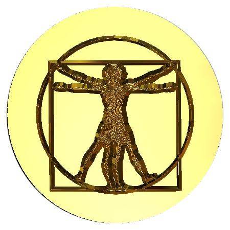 Vitruvian Man Wax Seal Stamp- Made in USA- LetterSeals.com