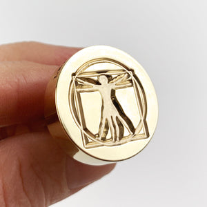 Vitruvian Man Wax Seal Stamp- Made in USA- LetterSeals.com
