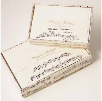 Vivaldi Sonata Note Cards | Rossi 1931 Italian Stationery-LetterSeals.com