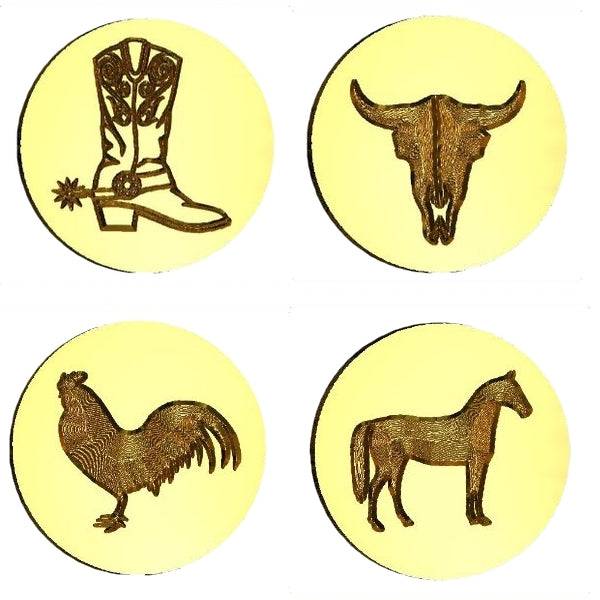 Western Themed Wax Seal Stamps- Made in USA- LetterSeals.com