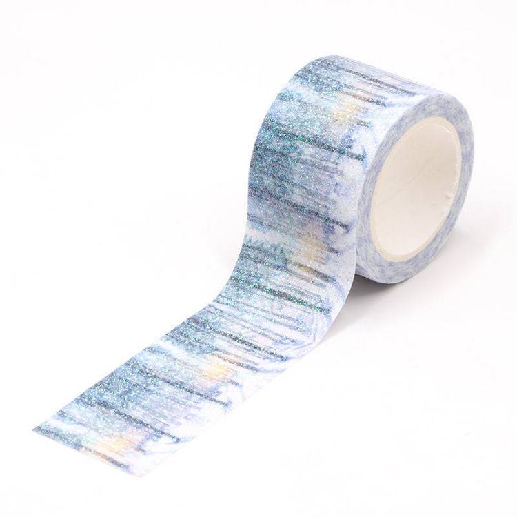 Winter Forest Glitter Washi Tape-LetterSeals.com