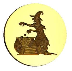 Witch & Cauldron Wax Seal Stamp- Made in USA- LetterSeals.com