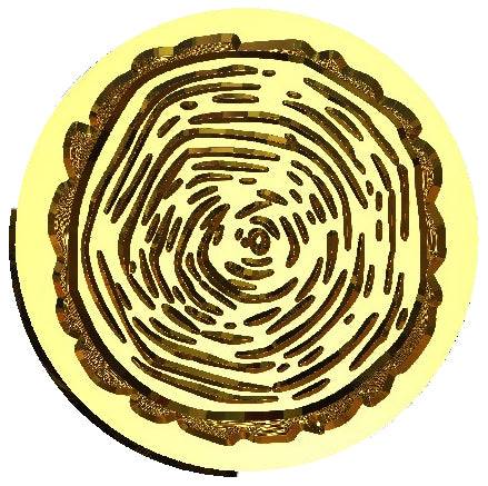 Wood | Tree Stump Wax Seal Stamp- Made in USA- LetterSeals.com
